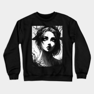 Enchanted Elegance: Bring a Touch of Magic and Mystique to Your Home with Our Witchcraft and Gothic-Inspired Art Crewneck Sweatshirt